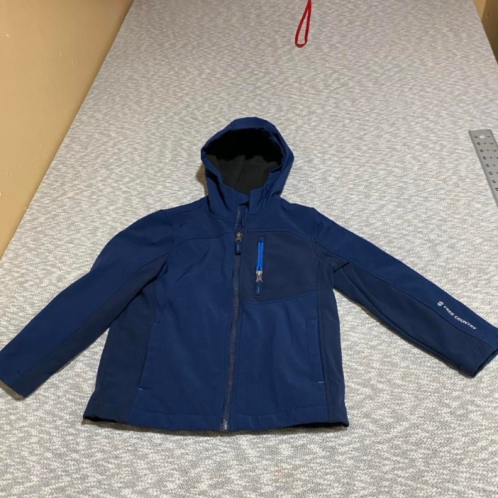 Free Country blue full Zip up hooded jacket kids S(6/7). SKU-A674